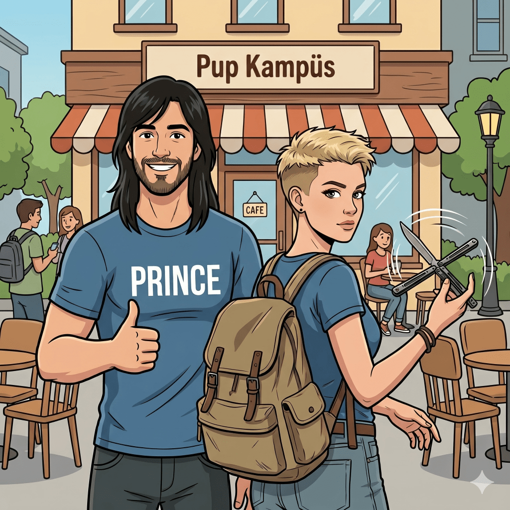 Her karaktere göre bir kafe vardı, bizimkisi de "Pup Kampüs"dü kafasına takmayanların kafesi.
